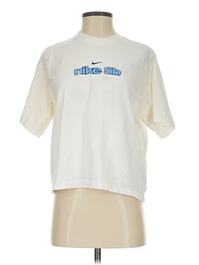 Pre-owned Nike Short Sleeve T-shirt In White