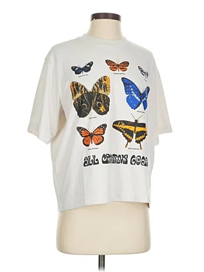 Pre-owned Nike Short Sleeve T-shirt In White