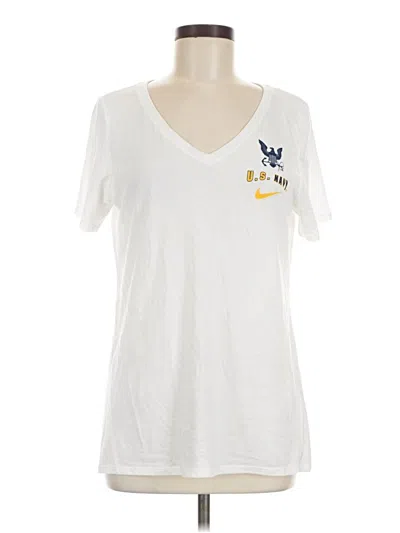 Pre-owned Nike Short Sleeve T-shirt In White