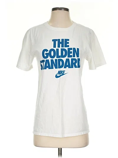 Pre-owned Nike Short Sleeve T-shirt In White