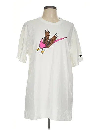 Pre-owned Nike Short Sleeve T-shirt In White