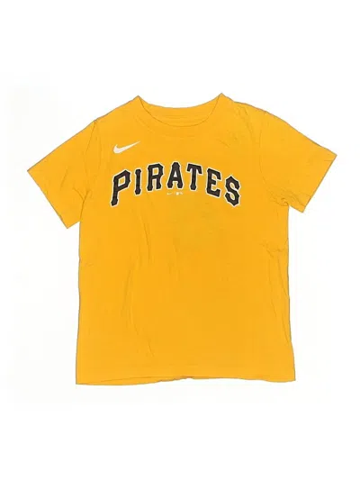 Pre-owned Nike Kids' Short Sleeve T-shirt In Yellow