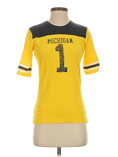 Pre-owned Nike Short Sleeve T-shirt In Yellow