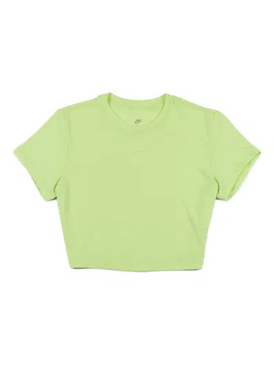 Nike Short-sleeved Crop Top In Green