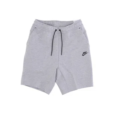 Nike Short Tracksuit Pants Men Sportswear Tech Fleece Short Dk Gray Heather/black In Multi