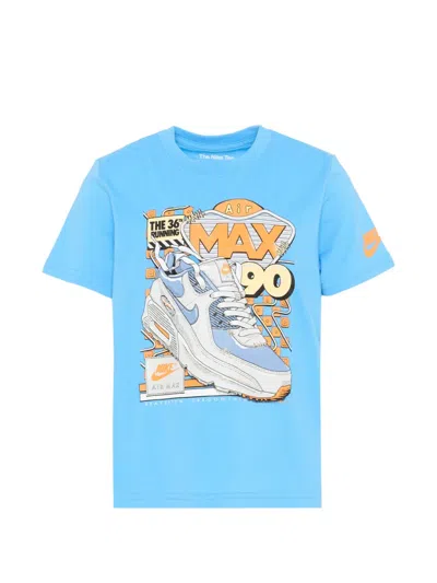Nike Kids' Short-sleeve Graphic T-shirt In Blue