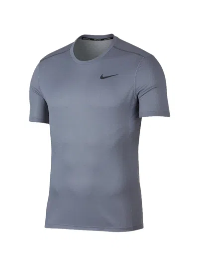 Nike Short-sleeve Running T-shirt In Blue