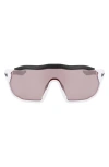 Nike Show X Rush Shield-frame Sunglasses In Brown