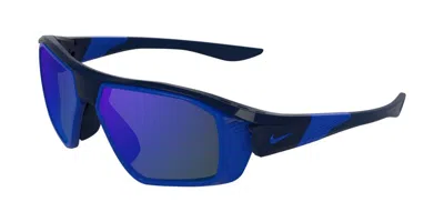 Nike Show X3 Ff Im9736x 410 Men's Sunglasses Blue Size 57