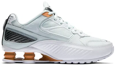 Pre-owned Nike Shox Enigma (women's) Sneakers In Ghost Aqua/white/metallic Silver In Multi