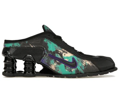 Pre-owned Nike Shox Mr4 Mule Martine Rose Sneakers In Black/eggplant/metallic Silver