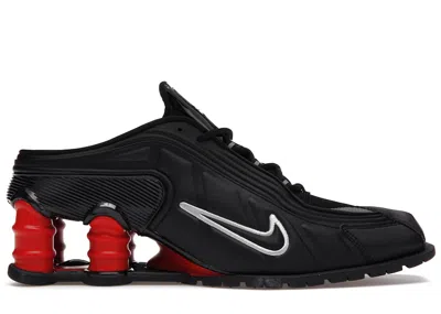 Pre-owned Nike Shox Mr4 Mule Martine Rose Sneakers In Black/metallic Silver/comet Red