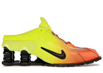 Pre-owned Nike Shox Mr4 Mule Martine Rose Sneakers In Safety Orange/black/metallic Silver