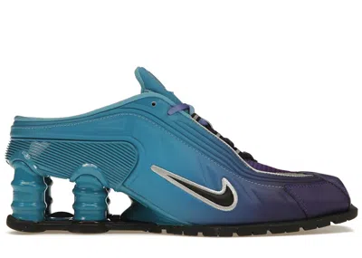 Pre-owned Nike Shox Mr4 Mule Martine Rose Sneakers In Scuba Blue/black/metallic Silver In Multi