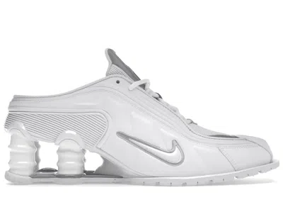 Pre-owned Nike Shox Mr4 Mule Martine Rose Sneakers In White/metallic Silver