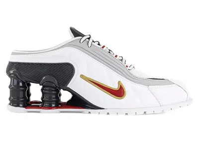 Pre-owned Nike Shox Mr4 Mule Martine Rose (women's) Sneakers In White/varsity Red/metallic Platinum
