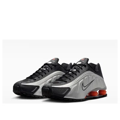 Nike Shox R4 Ar3565-011 Sneakers Womens Black Metallic Running Shoes Mew638 In Gray