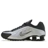 Nike Black & Silver Shox R4 Sneakers In Multi
