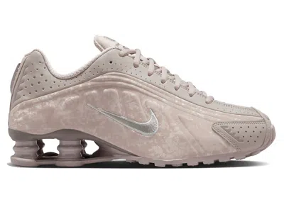 Pre-owned Nike Shox R4 Floral (women's) Sneakers In College Grey/flat Pewter
