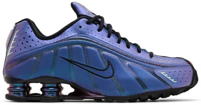 Nike Shox R4 Iridescent In Blue