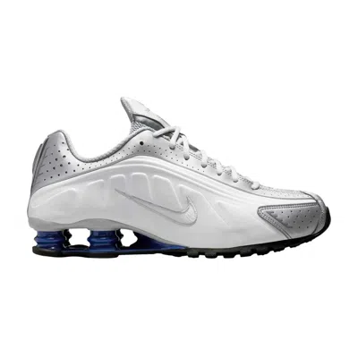 Pre-owned Nike Shox R4 'metallic Silver Deep Royal Blue' | White | Men's Size 6