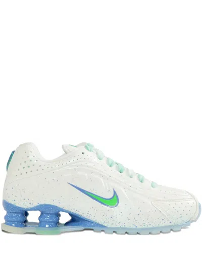 Nike Shox R4 Perforated Sneakers In White