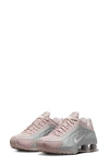 Nike Shox R4 Sneaker In Barely Rose/metallic Platinum