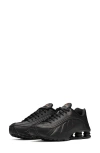 Nike Shox R4 Sneakers In Black/black/max Orange