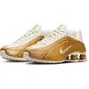 Nike Shox R4 Sneaker In Gold