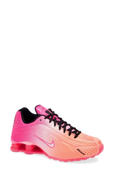 Nike Shox R4 Lace-up Fastening Sneakers In Pink