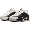 Nike Shox R4 Sneaker In Sail/sail/black