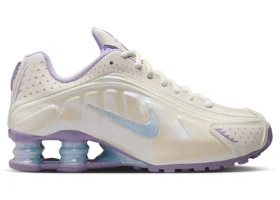 Pre-owned Nike Shox R4 Sneakers In Soft Pearl/hydrangeas/white In Multi