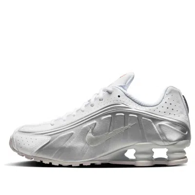 NIKE NIKE SHOX R4 'WHITE BRIGHT CRIMSON METALLIC SILVER'