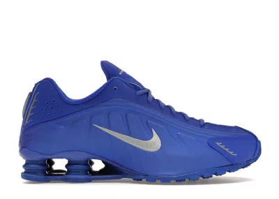 Pre-owned Nike Shox R4 (women's) Sneakers In Racer Blue/metallic Silver/phantom