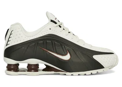 Pre-owned Nike Shox R4 (women's) Sneakers In Sail/black/fauna Brown In Multi