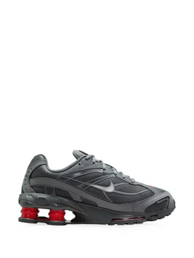 Nike Man Sneakers Grey Size 9 Leather In Gray