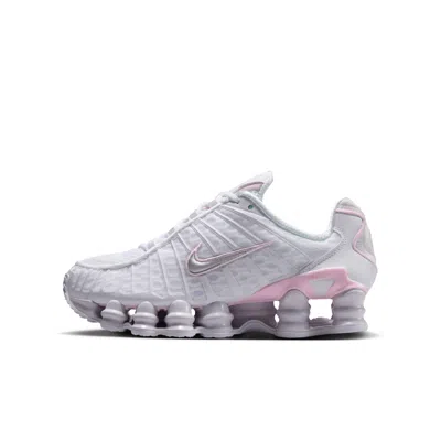 Nike Shox Tl Big Kids' Shoes In White