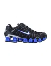 Nike Shox Tl Logo Detailed Sneakers In Black Racer Blue