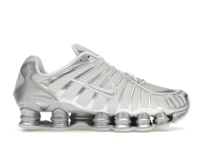 Pre-owned Nike Shox Tl Chrome (women's) Sneakers In Platinum Tint/metallic Silver/white