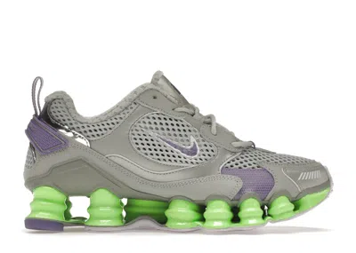 Pre-owned Nike Shox Tl Nova Neon (women's) Sneakers In Grey/volt/purple