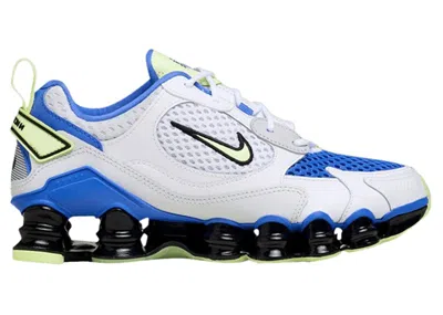 Pre-owned Nike Shox Tl Nova Sapphire (women's) Sneakers In White/barely Volt/black In Multi