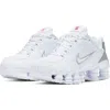 Nike Shox Tl Sneakers In White/silver/max Orange