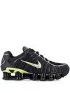 Nike Tl Shox Mesh Overlay Rubber Sneakers In Black