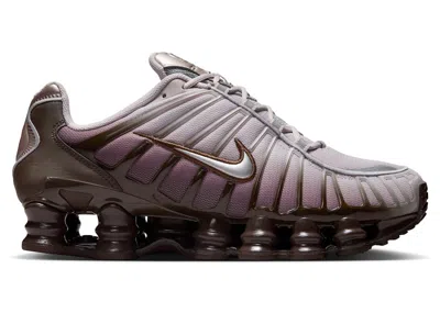 Pre-owned Nike Shox Tl (women's) Sneakers In Baroque Brown/platinum Violet/metallic Silver