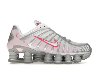 Pre-owned Nike Shox Tl (women's) Sneakers In Metallic Platinum/pink Foam/white
