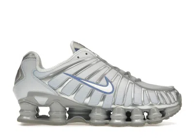 Pre-owned Nike Shox Tl (women's) Sneakers In Metallic Platinum/polar/blue Tint