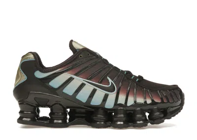 Pre-owned Nike Shox Tl (women's) Sneakers In Velvet Brown/desert Khaki/denim Turquoise