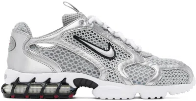 NIKE SILVER AIR ZOOM SPIRIDON CAGE 2 SNEAKERS