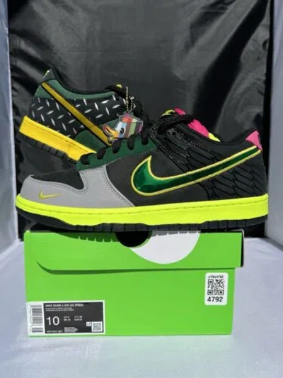 Pre-owned Nike Size 10 -  Dunk Pe Low What The Duck - University Of Oregon Home Ds In Multicolor