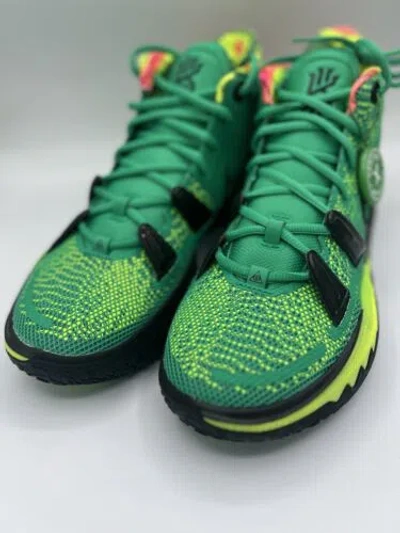 Pre-owned Nike Size 10 -  Kyrie 7 Weatherman 2021 In Green